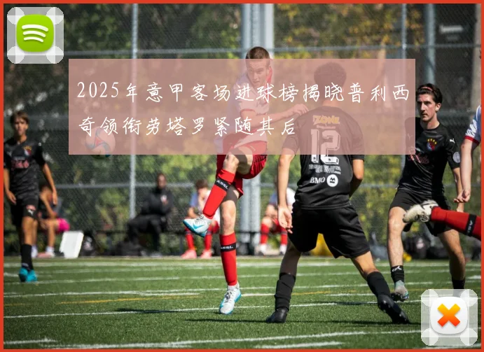 2025年意甲客场进球榜揭晓普利西奇领衔劳塔罗紧随其后